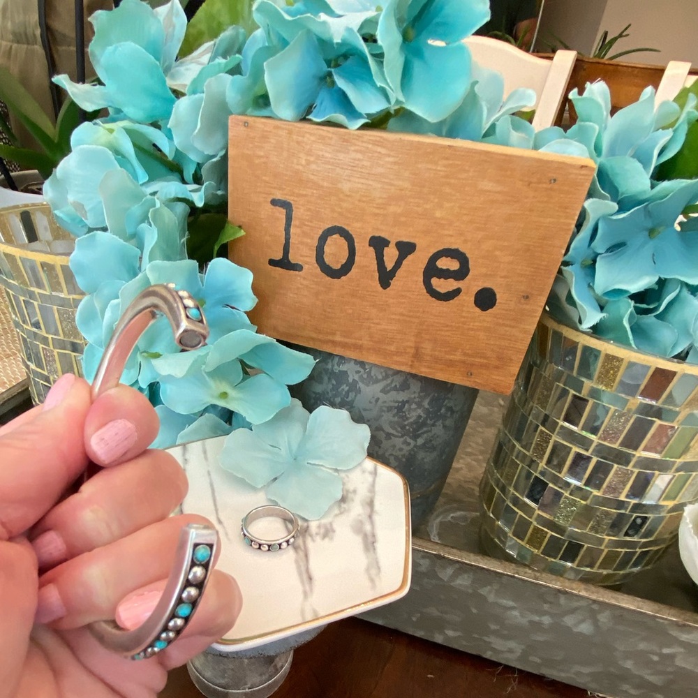 ⭐️SOLD⭐️Brighton “INDIE” Turquoise Bracelet & Ring - Picture 6 of 7